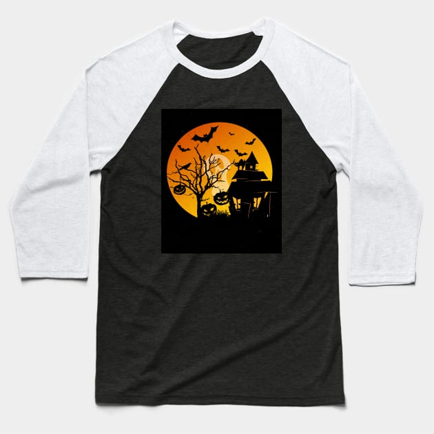 Halloween ghosts and vampires bats nightmare 2019 cool gift Baseball T-Shirt by angel